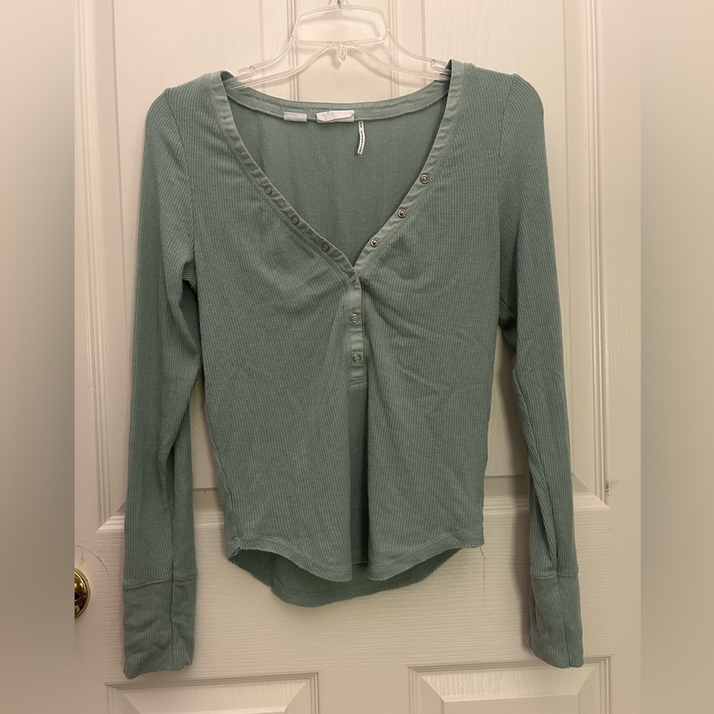 Urban Outfitters Out From Under Everyday Snap Henley Top